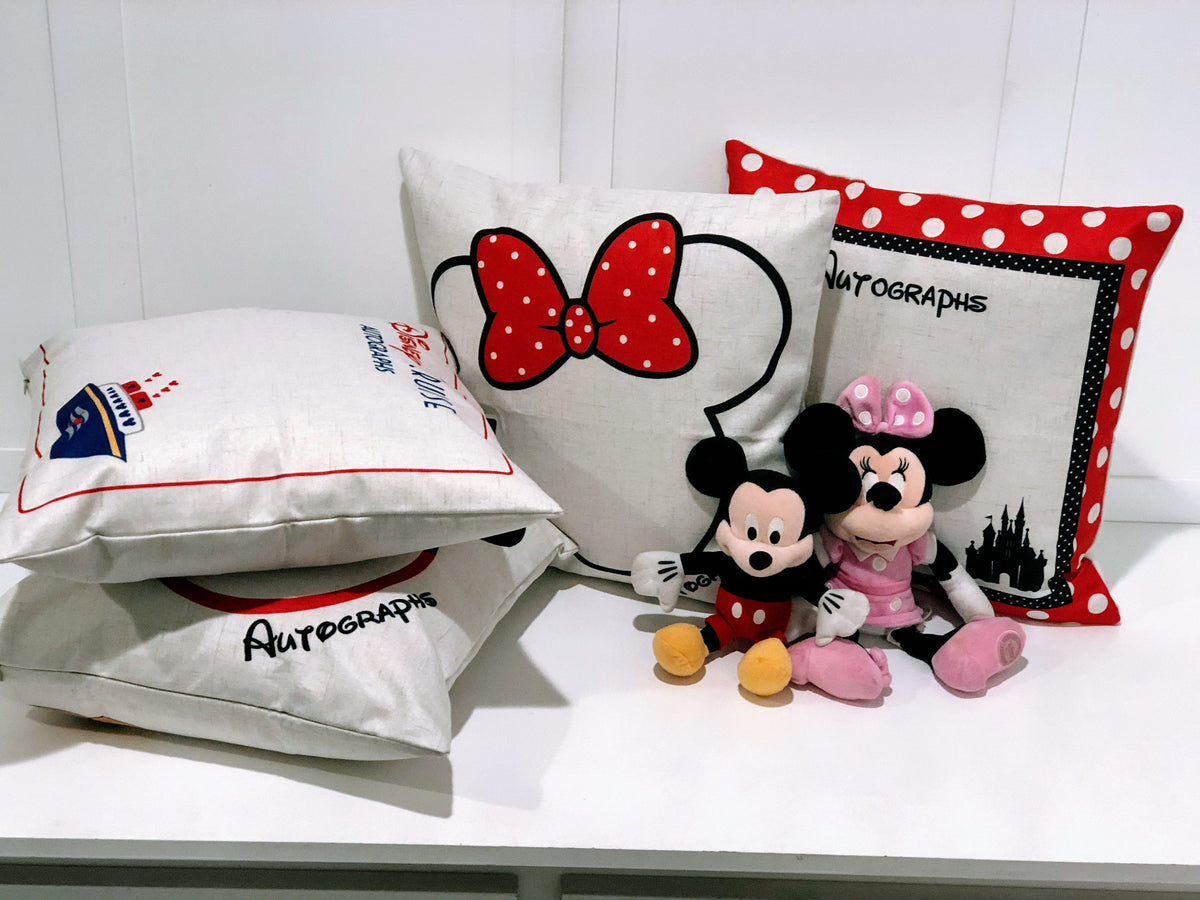 Disney Cruise Autograph - pillow cover – Pillows4Everyone