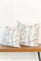 Simple Bud Pattern / Pillow Cover / Modern / Accent Pillow / 18 x 18 / Machine Washable