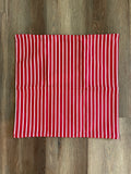 Red Lines / Valentines Day / Holiday Pillow / Pillow Cover / Accent Pillow / 18x18 / Machine Washable