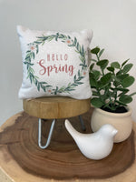 Hello Spring | Mini Pillow | Spring Mini | Tiered Tray Decor | Holiday Decor