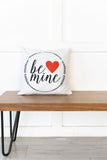 Be Mine Wreath / Valentines Day / Holiday Pillow / Pillow Cover / Accent Pillow / 18x18 / Machine Washable