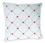 Quilted Heart Pattern - Pillow Cover