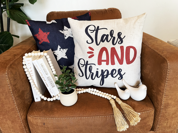 Red White & Blue Stars / 4th of July / Pillow Cover / Holiday Pillow / –  Pillows4Everyone